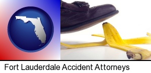 a slip-and-fall accident about to happen in Fort Lauderdale, FL