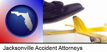a slip-and-fall accident about to happen in Jacksonville, FL